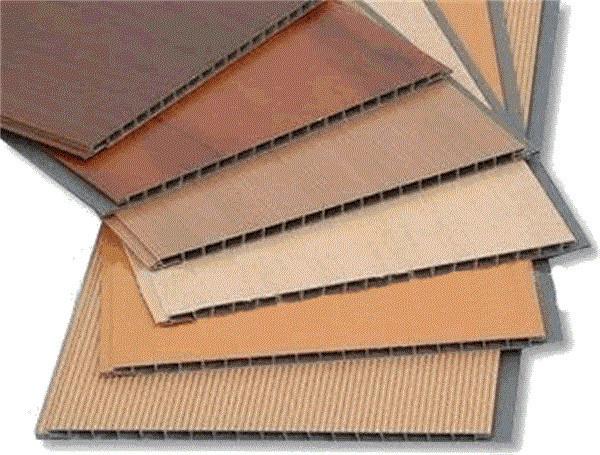 Wooden Laminated Decorative Ceiling Panels , Recyclable Pvc Wall Covering 250