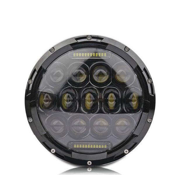7 Inch 75W LED Driving Lights 3200LM High Bream / 2000lm Low Beam Round Shape