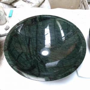 China High Quality Green Marble Stone Wash Basin Beautiful natural Green marble stone bathroom basins and stone sinks supplier
