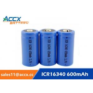 16340 650mAh 3.7V li-ion battery / cylindrical rechargeable battery for LED flashlight