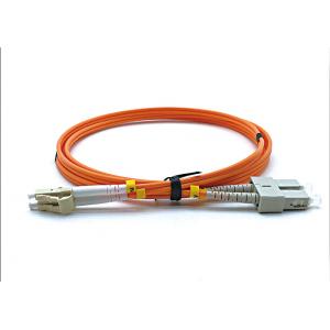 LC UPC To SC UPC Multimode Fiber Optic Cable Duplex 3.0mm LSZH OM2 850/1300nm Wavelength