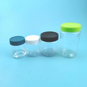 600ml Plastic Food Jars Peanut Butter Cookie Candy Pet Container With Screw Top Lid