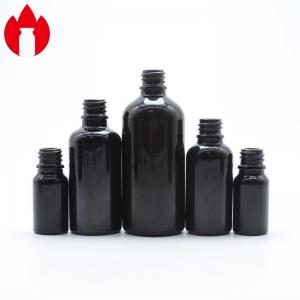 China Soda Lime Glass Screw Top Vials Black Essential Oil Glass Bottle 10ml 20ml 30ml 50ml 100ml supplier