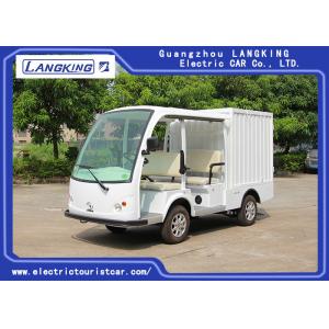 China 4 Person Electric Transportation Vehicles , Electric Delivery Cart With Closed Box wholesale