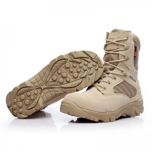 Combat Military Rubber Boots High Ankle Outdoor Tactical Men'S Desert Hiking 39-45