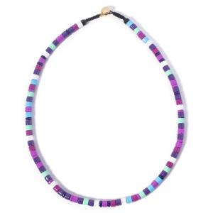 Porcelain glaze coated Enamel Charm Necklace with high hardness