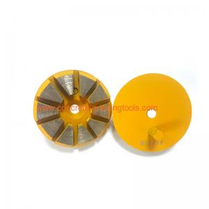 China 3 inch 10 segments concrete grinding tools single Pin fixed concrete grinding disc  for concrete grinder supplier