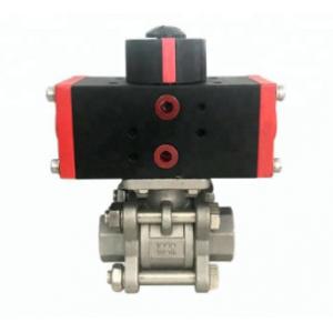 China DN15 Stainless Steel 304 Pneumatic Actuator 3pc Ball Valve AT32.40 small actuator supplier