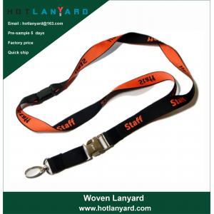 Custom Logo Sublimation Heated Transfer Neck Nylon Woven Polyester Printing Lanyard for Promotional Gift