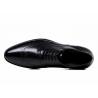 Goodyear Mens Black Leather Brogues , Carved Handmade Men Business Casual Shoes