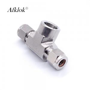 China OD Gas Compression Stainless Steel Tube Fittings 12mm 10mm 8mm 6mm Tee Shaped supplier