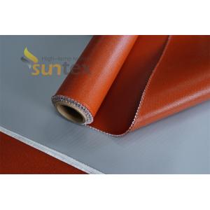 China Coated Fiberglass Cloth  Fiberglass with silicone rubber coating two sides high temperature heat weld spatter supplier
