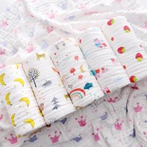 China Large Summer Infant Muslin Swaddle Blankets Warm Soft Fluffy Plain Style supplier