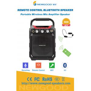 China Remote Control Portable Wireless Bluetooth Speaker with UHF Wireless Megaphone MIC Recording 3.5mm 6.5mm Handle supplier