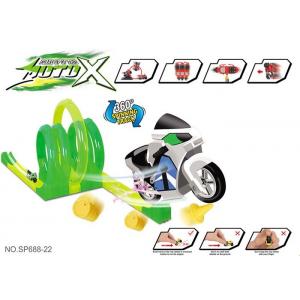 2 Mini Motocycle Kids Race Track Set With 360 Degree Spinning Top Speed