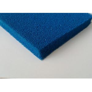 China Good Resilience Smooth Open Cell Silicone Foam Rubber Sheet In Blue , Red Color supplier
