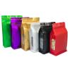 China Glossy Matt Aluminum Foil Coffee Pouch With Window Ziplock Flat Square Bottom For Coffee Tea Plastic Bag wholesale