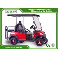 China 4 Seater Red Electric Golf Carts club car 4 seater electric golf cart on sale