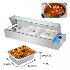 220V Stainless Steel Customized Portable Bain Marie for Commercial Catering Equipment