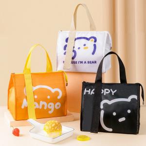 Thermal Insulation Custom Insulated Lunch Bags Cotton Keep Warm Cartoon