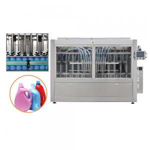 Automatic1l 5l Pail Plc Control Liquid Detergent Filling Machine