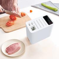 China Intelligent Kitchen Disinfection Knife Holder Block With Sharpener Sterilizing on sale