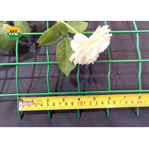 China Green Pvc Coated Welded Wire Mesh Fence RAL6005 50.8x50.8mm Mesh Opening supplier