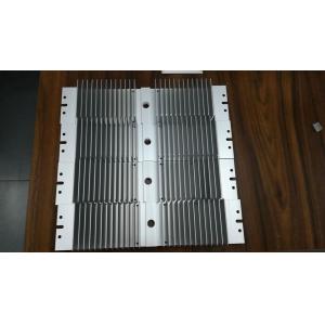 China Anodizing 6061 T6 Flat Wide Shape Aluminum Heat Sink With CNC Precision Holes supplier
