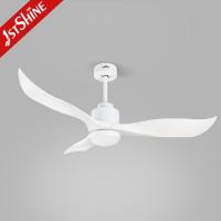 China Wholesale Custom 52 Inch White 3 Blade Copper Motor Outdoor Led Light Ceiling Fan on sale