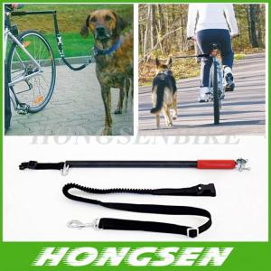 China HS-D01 Running retractable China dog training bike leash walking bike dog leashes supplier