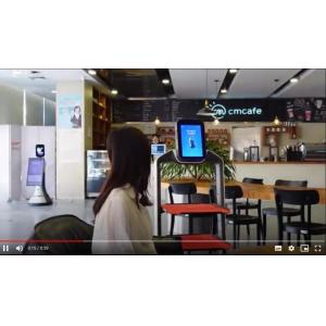 Korean Voice Service Robot Zhaocaibao AI Restaurant Waiter With  Korean Voice Interaction For Food Delivery Robot