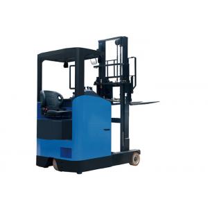 China Seat Type Electric Pallet Stacker Of Bolt Fixed Back Cover With Protect Overhead supplier