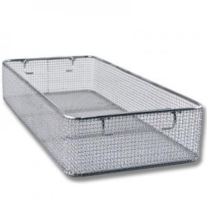Woven Mesh Stainless Steel Wire Basket Tray For Hospital Surgical Instrument