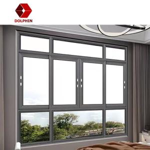 China DOLPHIN Aluminium Glass Sliding Window Louver Curtain Insect Control supplier