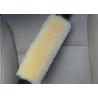 Durable Natural Fiber Sheepskin Seat Belt Cover Sheepskin OEM Comfortable Safety