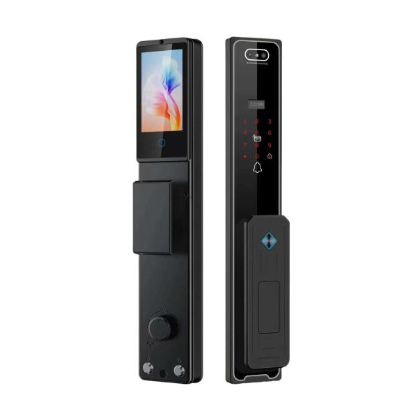 Smart Door Lock with 3D Face Passcode IC Card Key Doorbell Tuya App Compatible