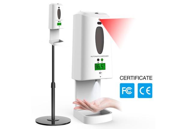 distributeur infrarouge de thermomètre de Digital d'usine de produit d'utilisation de nettoyage de la main 1300ml avec le matériel d'ABS