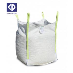 China 1000kg 2000kg Big FIBC Bulk Bags Discharge / Flat Bottom Moisture Proof supplier
