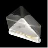 China Customizable Plastic Bakery Packaging Triangle Cake Box Transparent With Lid wholesale