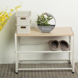 Home Office Furniture Metal Shoe Rack with Customized Color and Organizer Pocket