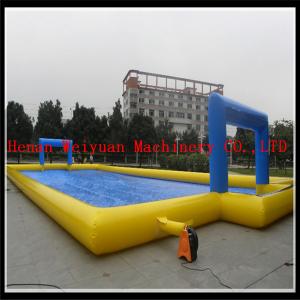 China inflatable water soccer field, inflatable water sport game football supplier