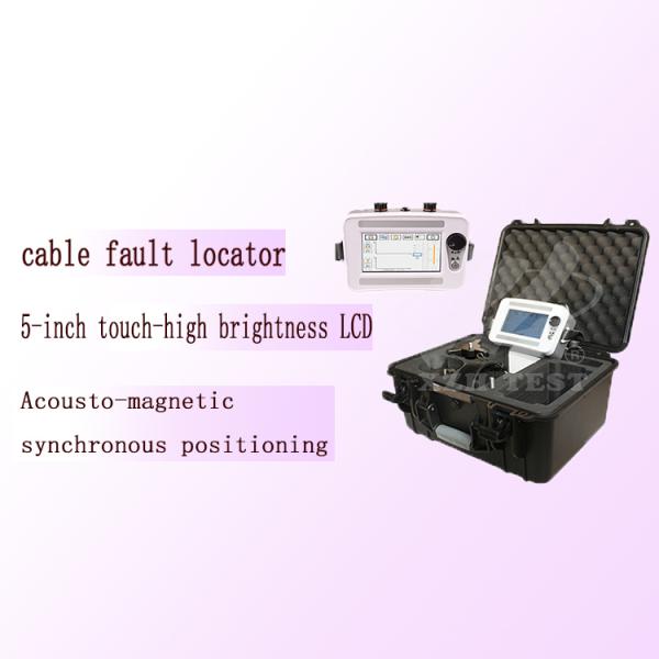 Localizador de fallas de cable altamente sensible con sincronización acústica-magnética para ubicación precisa
