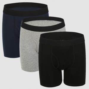 Bamboo Fiber Cotton Spandex Boxer Briefs Shorts Men Rayon XS-2XL Underwear