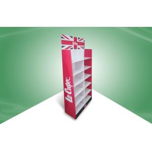 China Red Cardboard Floor Pallet Display Stand for Clothes / Medicine / Cosmetics supplier