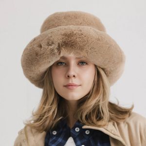 China Machine Washable  Polyester Hats 7.5cm Anti Static  Faux Fur Hats wholesale