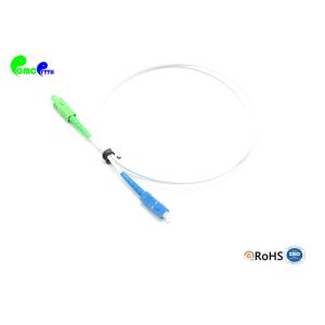 China SC APC - o remendo da fibra ótica do SC UPC cabografa o revestimento branco da palavra simples 3.0mm 1m OS2 G657B3 LSZH para o cabo pendente de FTTH supplier