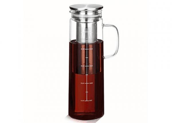 1500ml Capacity Iced Coffee Maker With Lid , Infusion Glass Pitcher