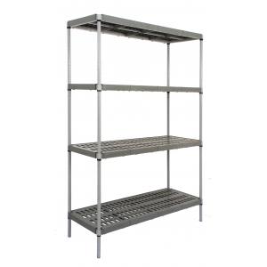 China Commercial Polymer Shelving And Plastic Stainless Steel Chromed Plated  With Powder Coated Wire Shelf supplier