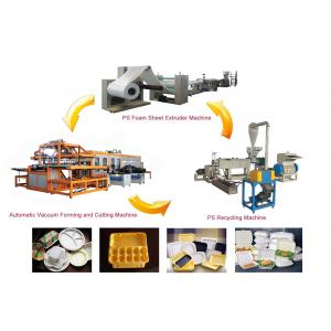 Disposable Foam Plastic Plates Food Container Making Machine For Polystyrene