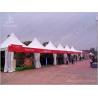 China High Peak PVC Party Tent Shelter White Gazebo Canopy 80 km / h Wind Load wholesale